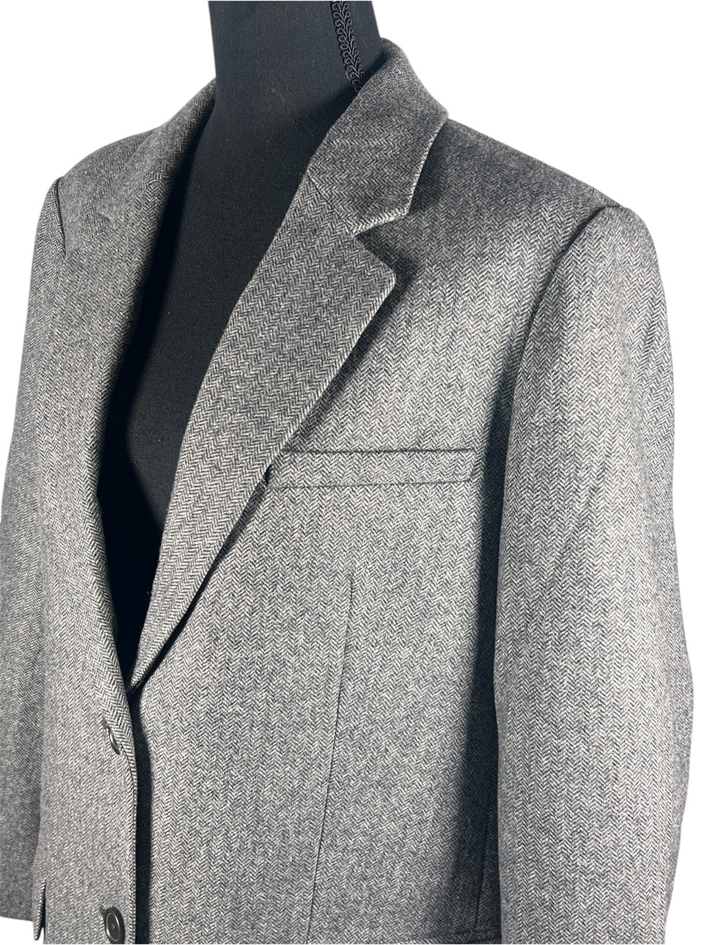 NWT Everlane Grey Herringbone Oversized Blazer, Size 10 - Picture 7 of 14